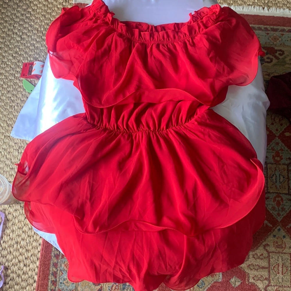 PLT Short Red Dress